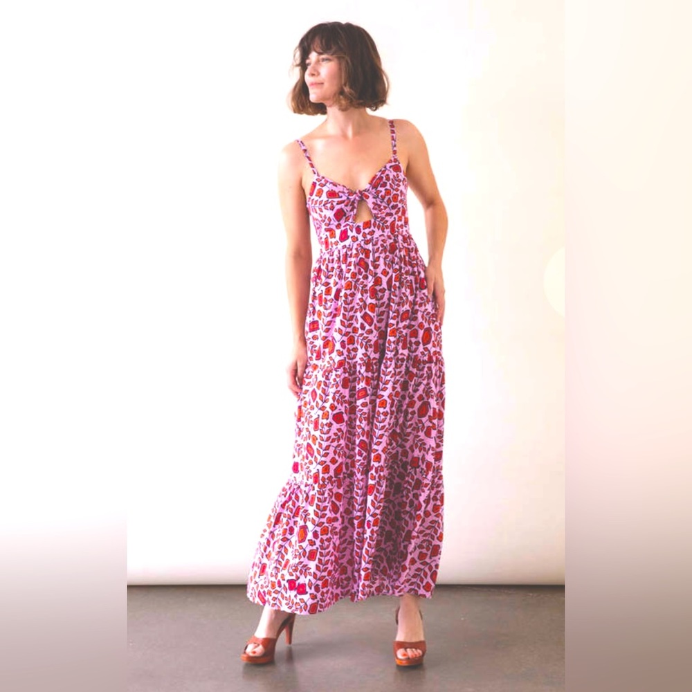 NWOT: XiRENA Positano Pink Lolita Sun Dress